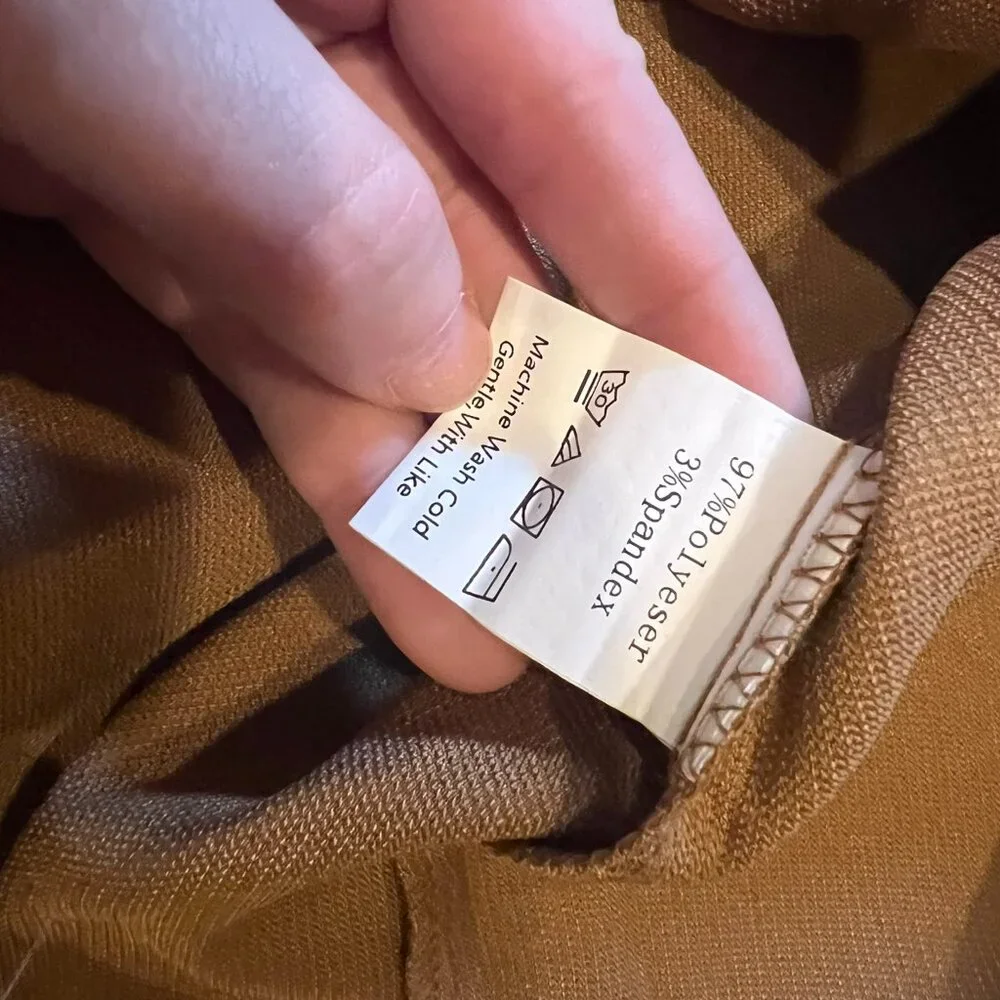 Women's Brown Button-Front Mini Dress
